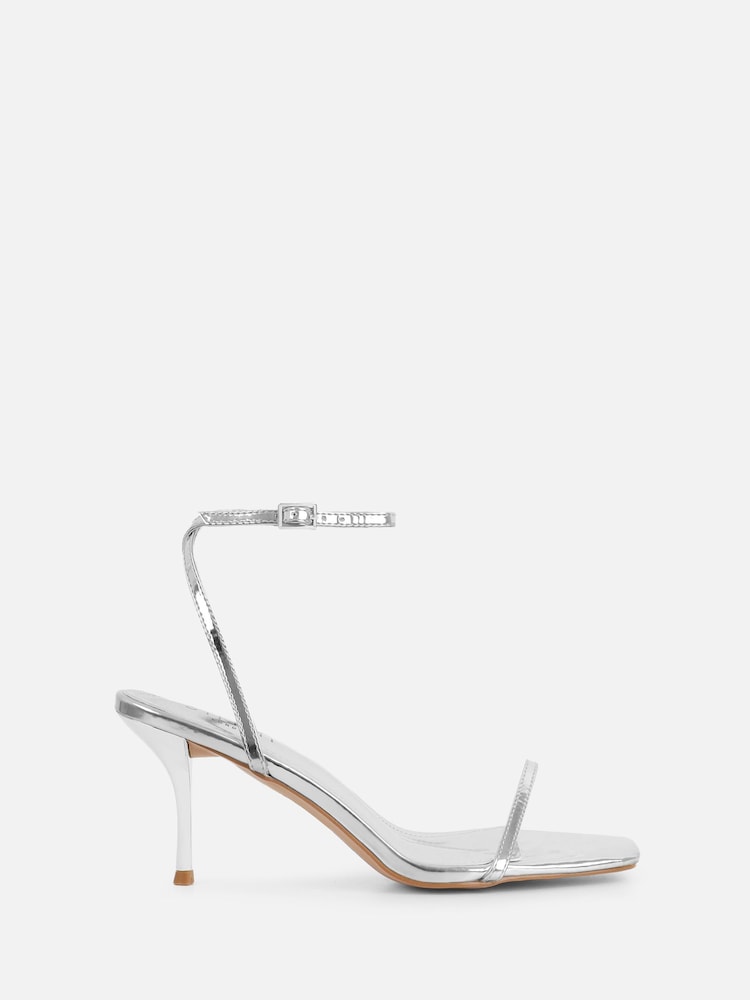 Simmi London Silver Lula Heeled Sandals - Image 2 of 3