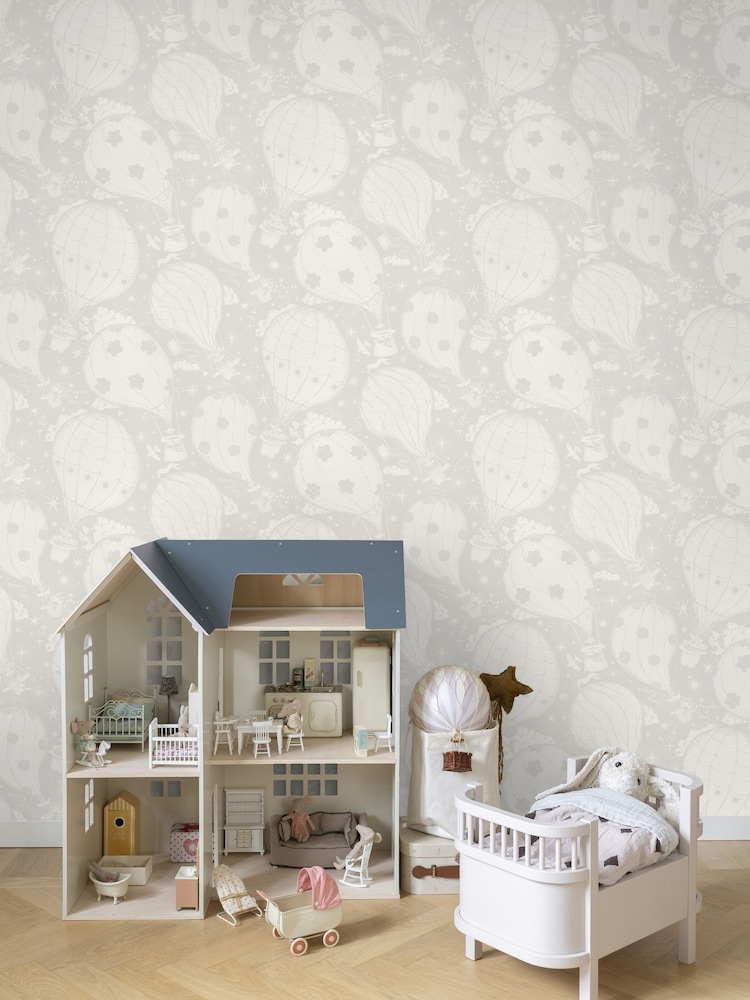 Galerie Wallcoverings Grey Resan 10.05M Wallpaper - Image 1 of 2