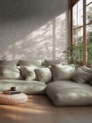 Galerie Wallcoverings Cream Horizon Tree Leaf 10.05M Wallpaper - Image 1 of 5