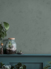 Galerie Wallcoverings Green Terra Plain Texture Clay 10.05M Wallpaper - Image 1 of 2