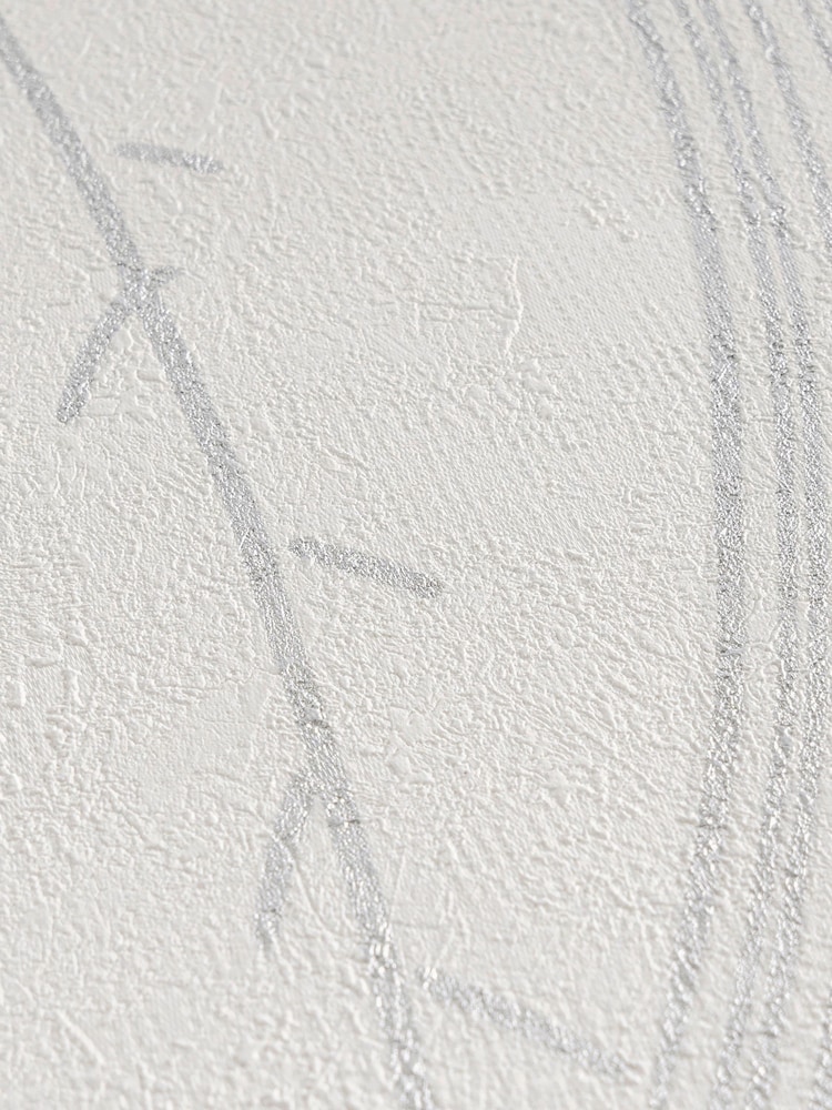 Galerie Wallcoverings White Horizon Tree Leaf 10.05M Wallpaper - Image 5 of 5