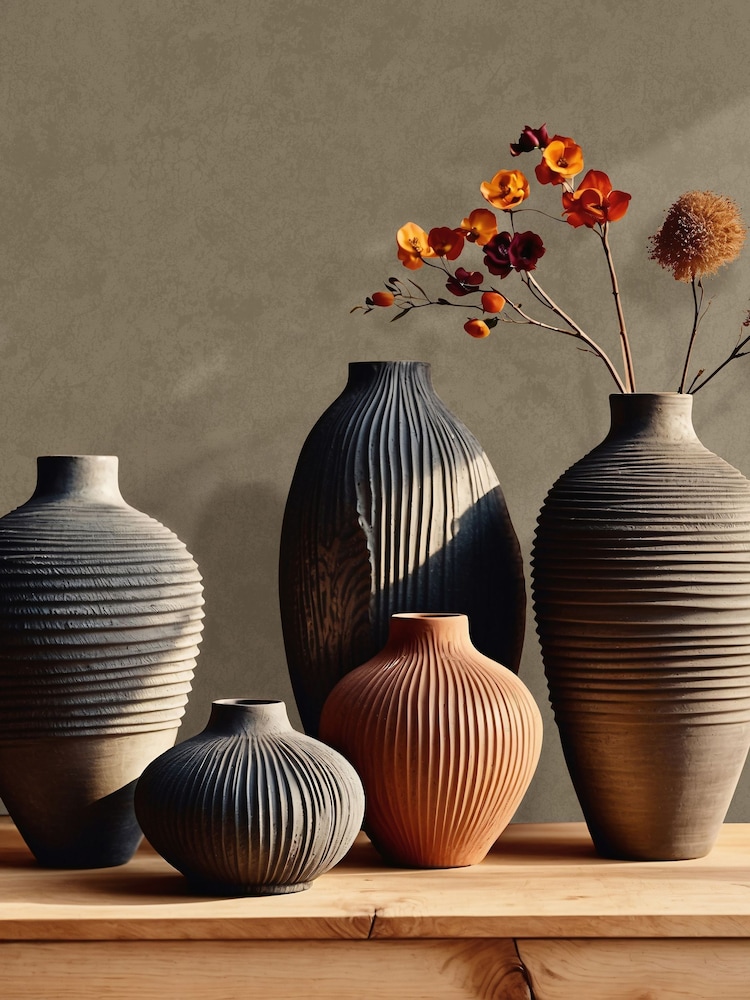 Galerie Wallcoverings Brown Terra Plain Texture Clay 10.05M Wallpaper - Image 1 of 2 Galerie Wallcoverings Brown Terra Plain Texture Clay 10.05M Wallpaper - Image 1 of 2