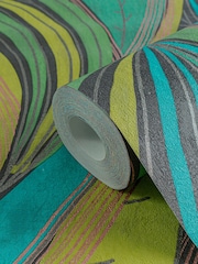 Galerie Wallcoverings Green Horizon Tree Leaf 10.05M Wallpaper - Image 4 of 5