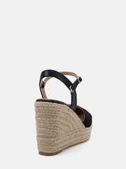 Novo Black Brielle Closed Toe Platform Espadrille Sandals - Image 4 of 6