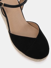 Novo Black Brielle Closed Toe Platform Espadrille Sandals - Image 5 of 6