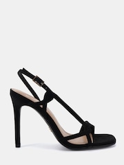 Novo Black Wide Fit Lola Twist Detail High Sandals - Image 2 of 6