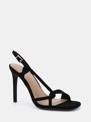 Novo Black Wide Fit Lola Twist Detail High Sandals - Image 3 of 6