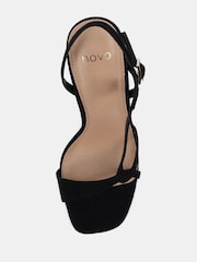 Novo Black Wide Fit Lola Twist Detail High Sandals - Image 5 of 6