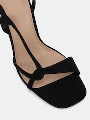 Novo Black Wide Fit Lola Twist Detail High Sandals - Image 6 of 6