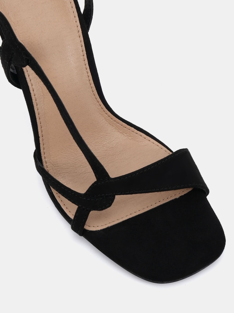 Novo Black Wide Fit Lola Twist Detail High Sandals - Image 6 of 6