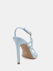 Novo Blue Wide Fit Lola Twist Detail High Sandals - Image 4 of 6