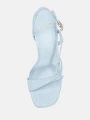 Novo Blue Wide Fit Lola Twist Detail High Sandals - Image 5 of 6