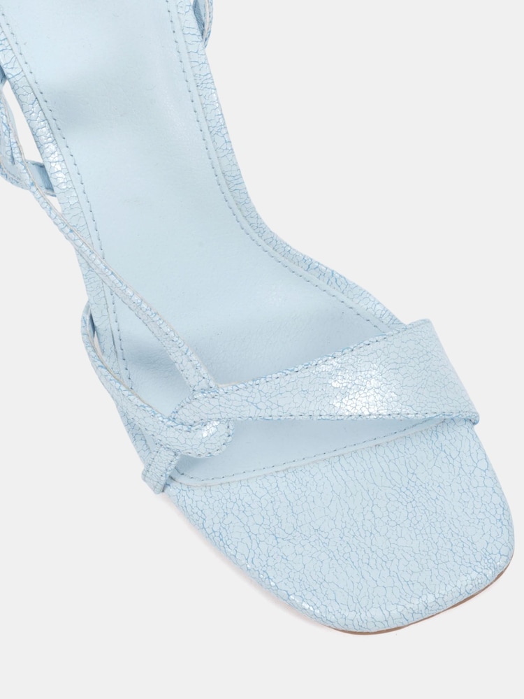 Novo Blue Wide Fit Lola Twist Detail High Sandals - Image 6 of 6