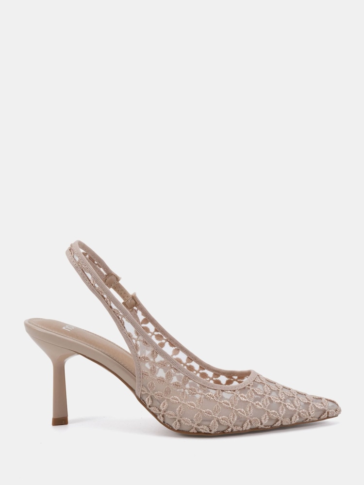 Nue - Novo Heaven Mesh Detail Slingback Courts - Image 2 de 6