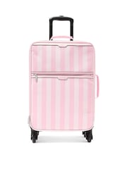 Victoria's Secret Pink Heritage Stripe Carry On Rolling Suitcase - Image 2 of 3