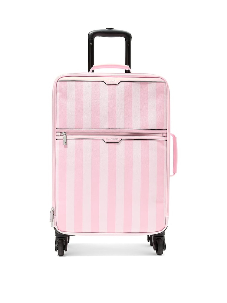 Victoria's Secret Pink Heritage Stripe Carry On Rolling Suitcase - Image 2 of 3