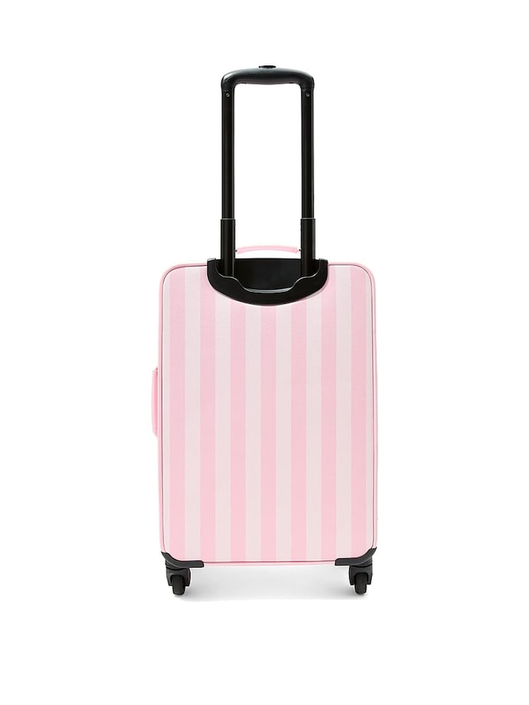 Victoria's Secret Pink Heritage Stripe Carry On Rolling Suitcase - Image 3 of 3