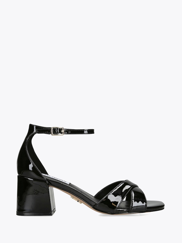 Steve Madden Black Fergie Sandals - Image 1 of 4
