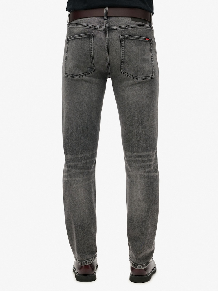 Superdry Grey Cotton Vintage Slim Straight Jeans - Image 2 of 7