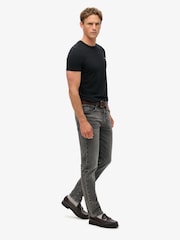 Superdry Grey Cotton Vintage Slim Straight Jeans - Image 5 of 7