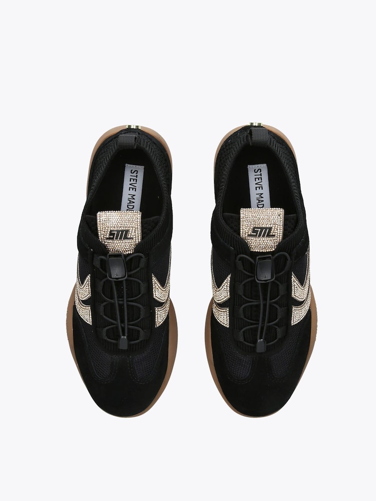 Steve Madden Black Biscottie-R Trainers - Image 4 of 4