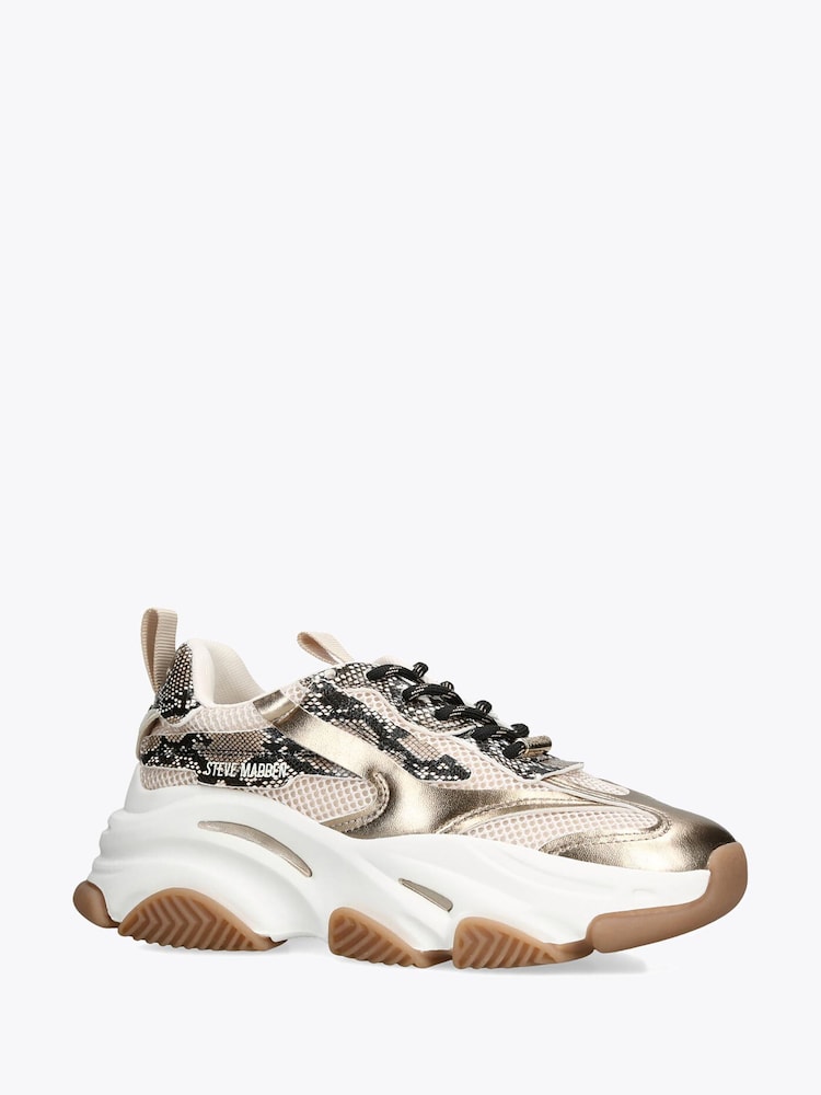 Steve Madden Brown POSSESSION-E Trainers - Image 2 of 4