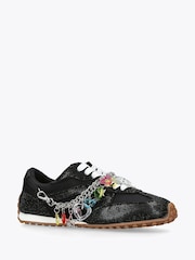 Steve Madden Black Cameos Trainers - Image 2 of 3