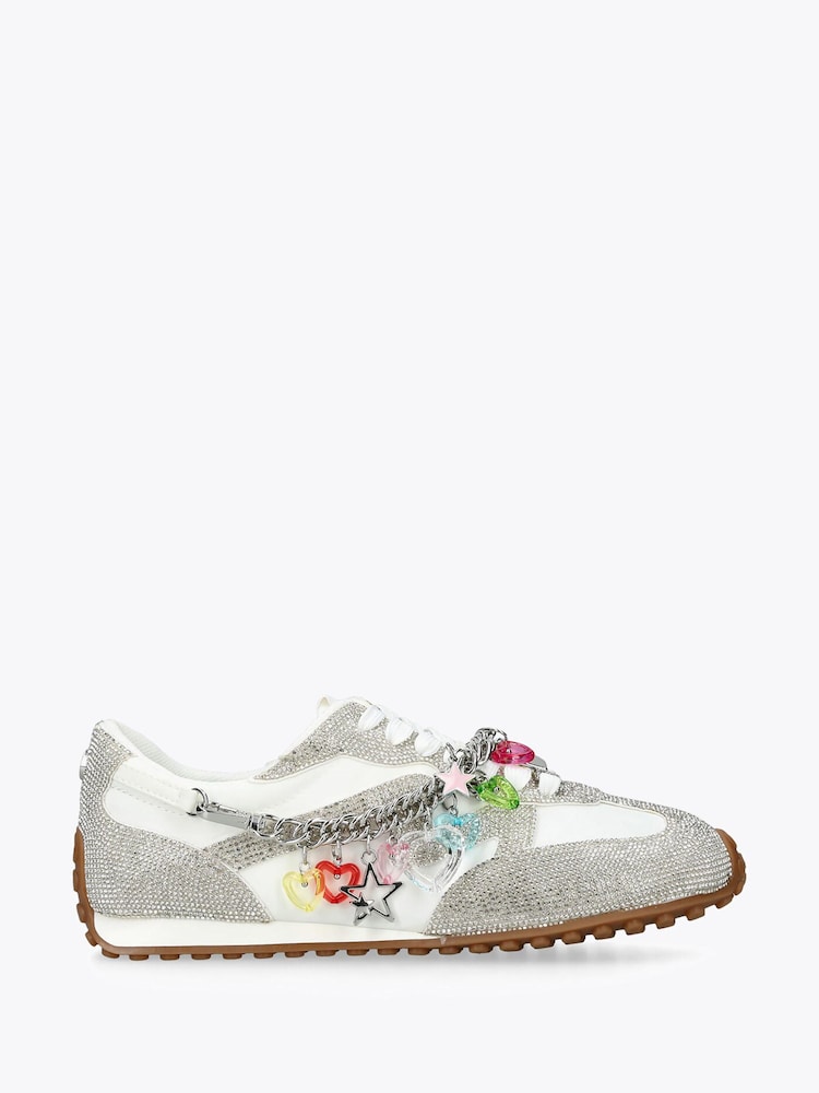 Steve Madden White Cameos Trainers - Image 2 of 4 Steve Madden White Cameos Trainers - Image 2 of 4