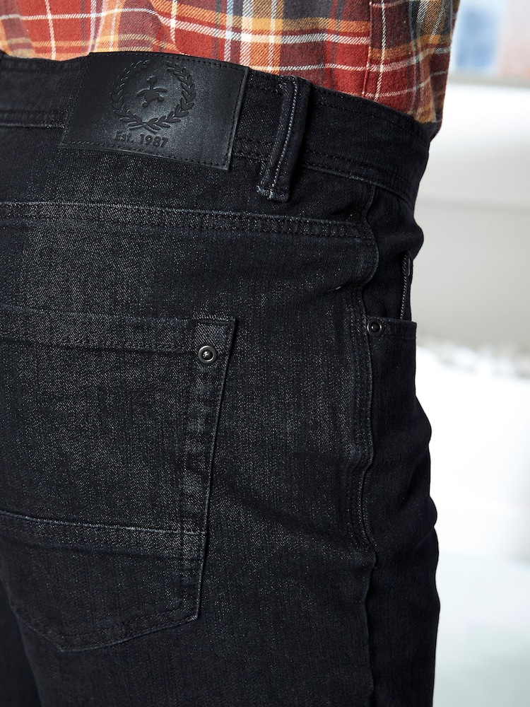 Cotton Traders Black Ultimate Comfort 4-Way Stretch Slim Fit Jeans - Image 4 of 4