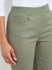 Cotton Traders Green Premium Pull-On Twill Straight Leg Jeans - Image 3 of 3
