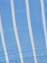 Sosandar Blue Stripe Print Tie Front Cotton Shirt - Image 6 of 6