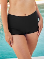 Cotton Traders Black Tummy Control Swim Shorts - Image 1 of 2