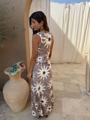 Never Fully Dressed Brown Chocolate Soleil Rib Dorris Skirt - Image 4 of 4