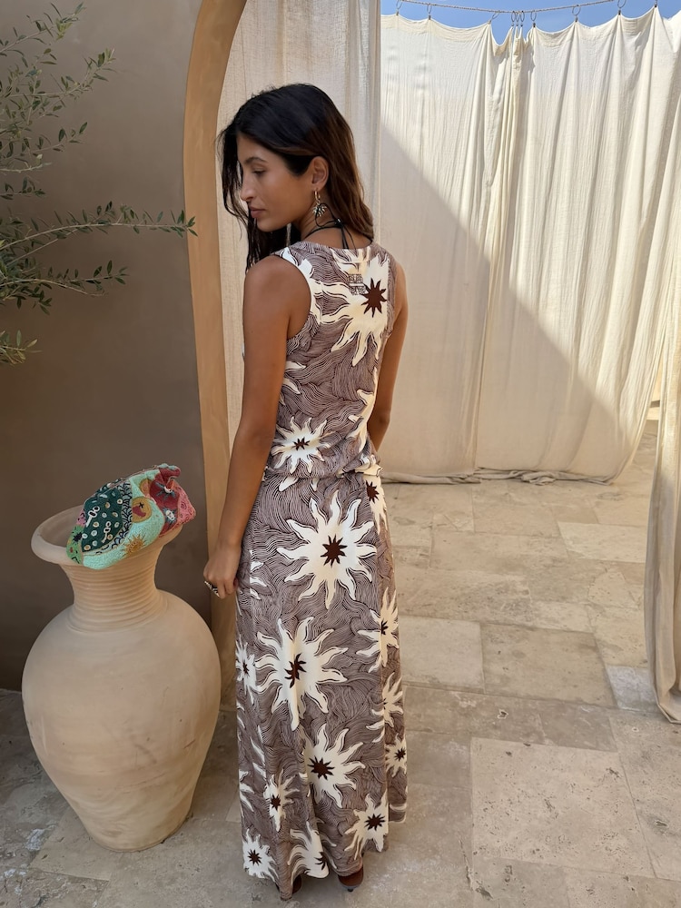 Never Fully Dressed Brown Chocolate Soleil Rib Dorris Skirt - Image 4 of 4