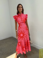 Never Fully Dressed Pink Soleil Remi Dress - Image 1 of 7