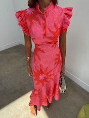 Never Fully Dressed Pink Soleil Remi Dress - Image 3 of 7