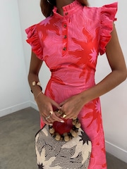 Never Fully Dressed Pink Soleil Remi Dress - Image 6 of 7