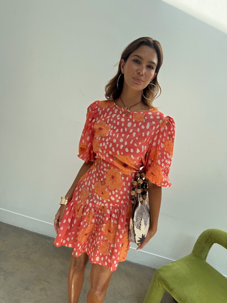 Never Fully Dressed Pink Poppy Mini Nova Dress - Image 1 of 4