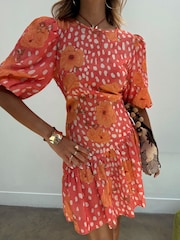 Never Fully Dressed Pink Poppy Mini Nova Dress - Image 2 of 4