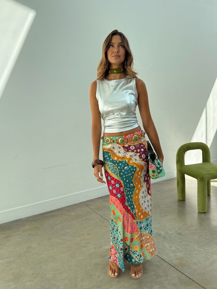 Never Fully Dressed Multi Paisley Dorris Skirt - Image 1 of 3