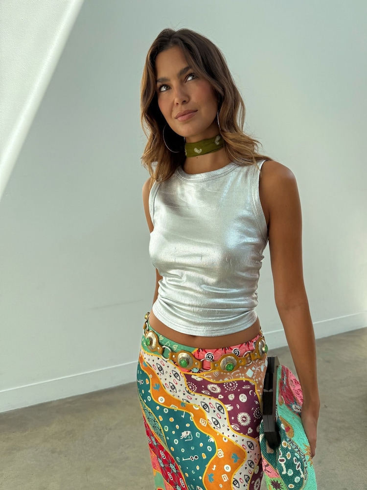 Never Fully Dressed Multi Paisley Dorris Skirt - Image 3 of 3