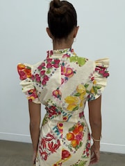 Never Fully Dressed Red Fruit Sticker Remi Dress - Image 2 of 5