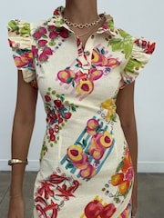 Never Fully Dressed Red Fruit Sticker Remi Dress - Image 5 of 5