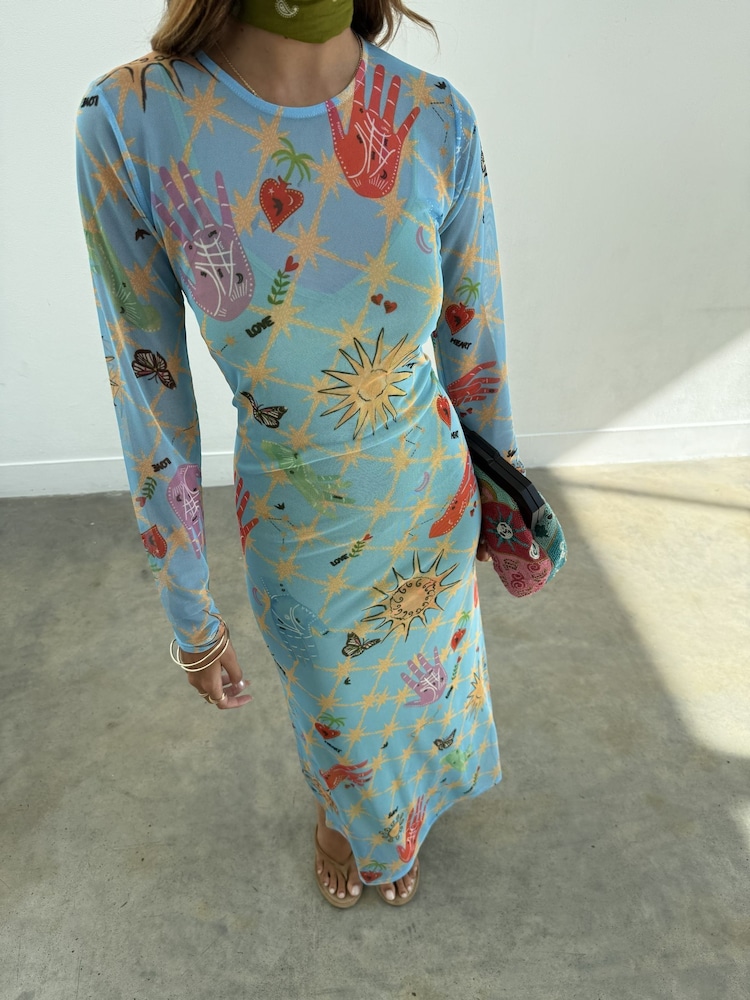 Never Fully Dressed Celestial Mesh Dress - Obraz 2 z 5
