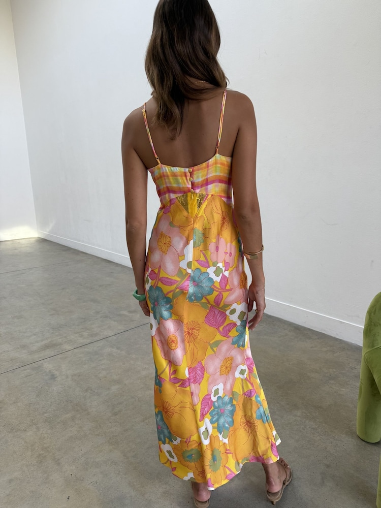 Never Fully Dressed Yellow Floral Imogen Dress - Image 2 of 6