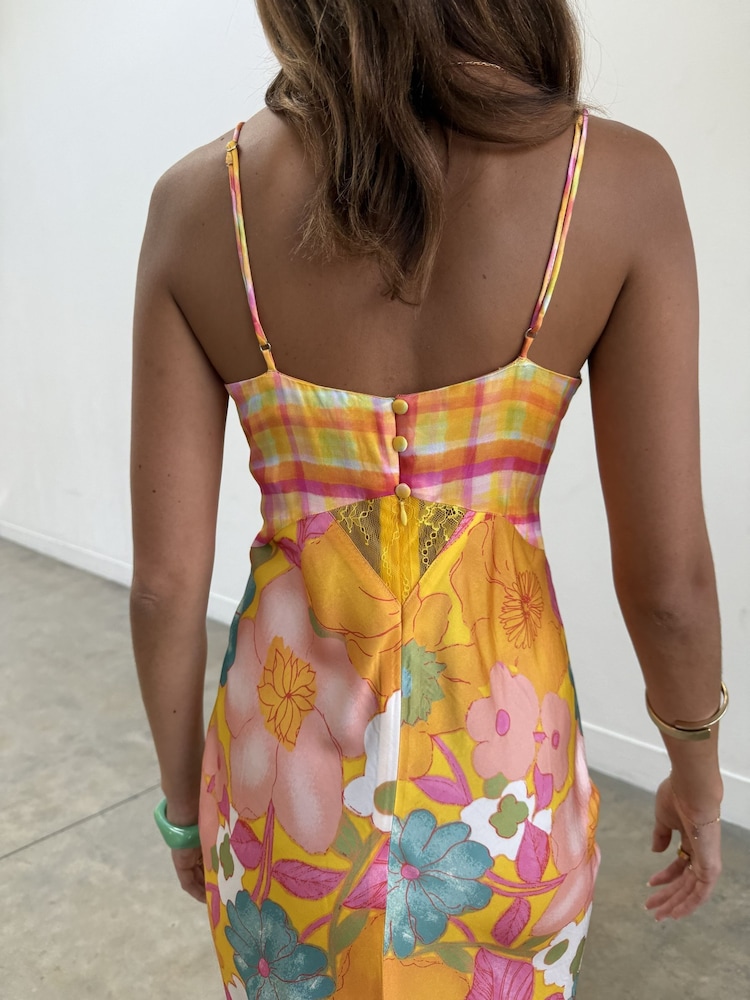 Never Fully Dressed Yellow Floral Imogen Dress - Image 6 of 6