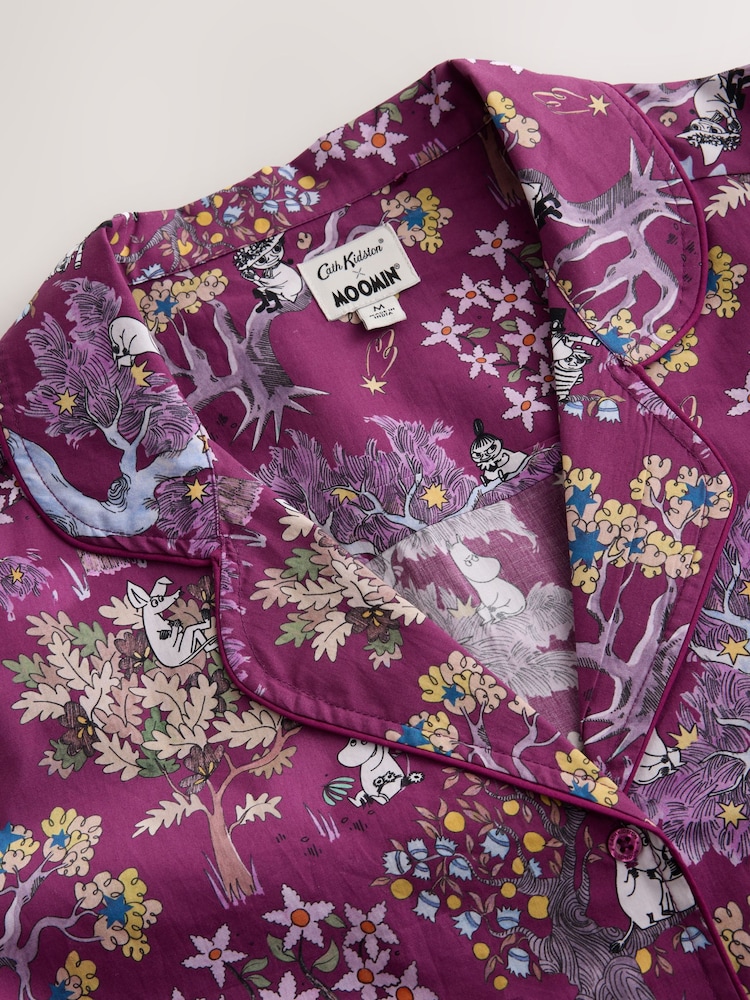 Cath Kidston Burgundy Red Moomins Button Through Pyjamas - Image 2 of 4