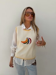 Never Fully Dressed Cream Banana Tank - Image 1 of 4