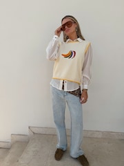 Never Fully Dressed Cream Banana Tank - Image 3 of 4