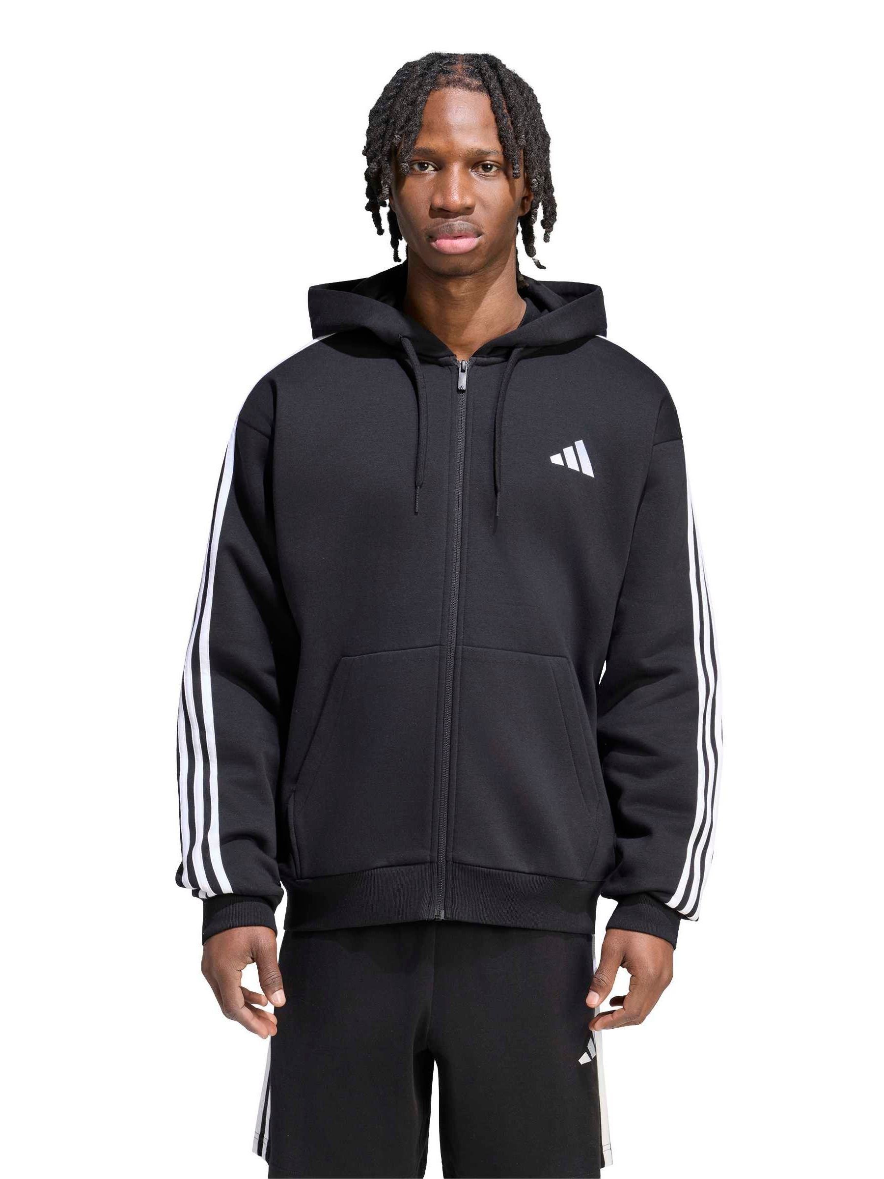 から Satın al Siyah/Beyaz - adidas Temel 3Çizgi Polar Tam Fermuarlı